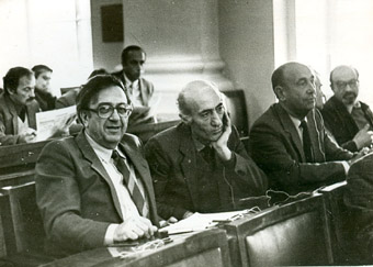 С Грантом Матевосяном, Москва, VIII съезд писателей СССР, 1988г.