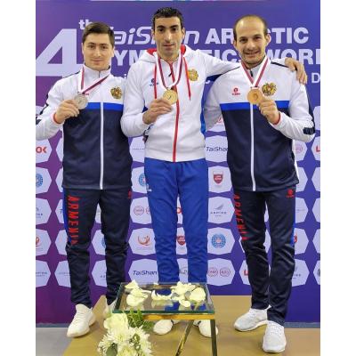 Армянские гимнасты под руководством Акопа Серопяна завоевали 6 медалей на этапах Кубка мира в Котбусе и Дохе