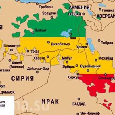 Карта Курдистана