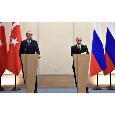 Встреча Владимира Путина и Реджепа Тайипа Эрдогана в Сочи. 2017