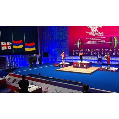На чемпионате Европы по тяжелой атлетике в Москве представитель сборной Армении Карен Авакян завоевал золотую медаль в весовой категории 89 кг