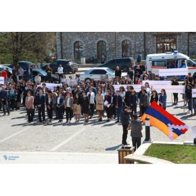 Акция протеста в защиту армянских культурно-исторических памятников, находящихся на оккупированных Азербайджаном территориях Арцаха