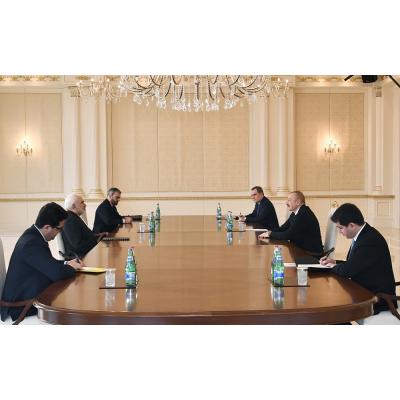 Мохаммад Джавад Зариф на встрече с Ильхамом Алиевым