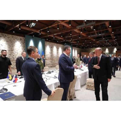 Эрдоган на российско-украинских переговорах в Стамбуле