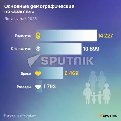В Армении повысилась рождаемость, число смертей сократилось - инфографика