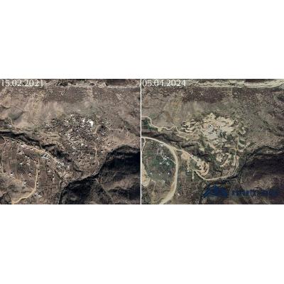 Фотография номер два – спутниковая фотография села Каринтак