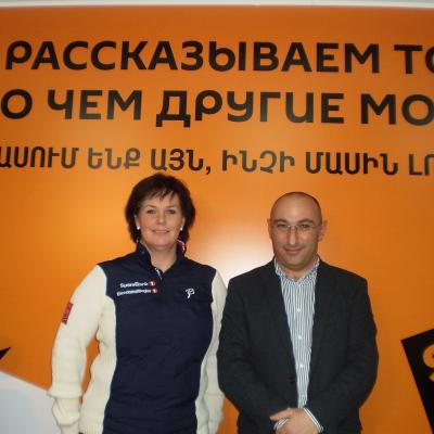 Брит Балдишол и Гагик Саргсян рассказали о перспективах лыжного спорта в Армении